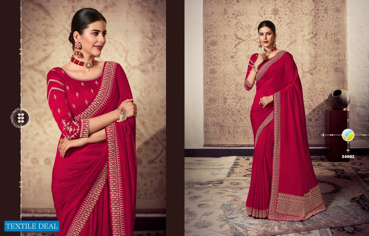 VINAY FASHION HAYA SILK EMBROIDERY FESTIVAL WEAR INDIAN SAREE