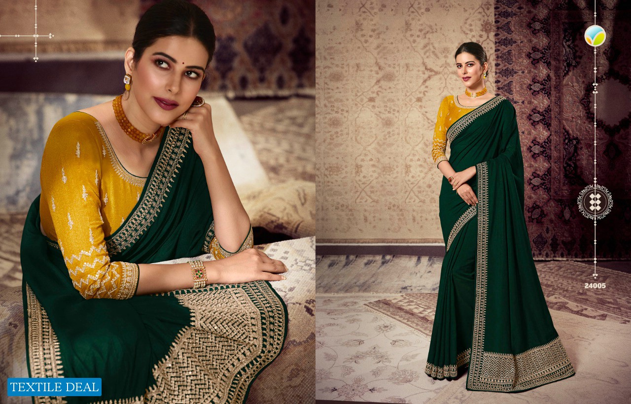 VINAY FASHION HAYA SILK EMBROIDERY FESTIVAL WEAR INDIAN SAREE