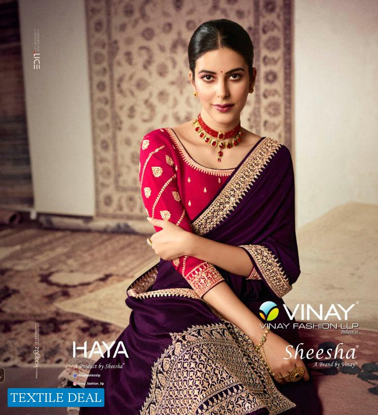 VINAY FASHION HAYA SILK EMBROIDERY FESTIVAL WEAR INDIAN SAREE