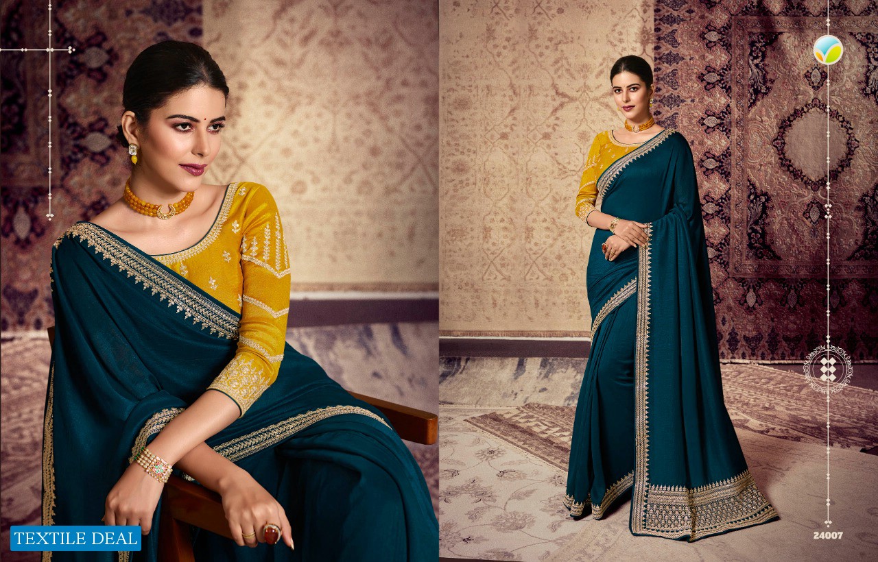 VINAY FASHION HAYA SILK EMBROIDERY FESTIVAL WEAR INDIAN SAREE