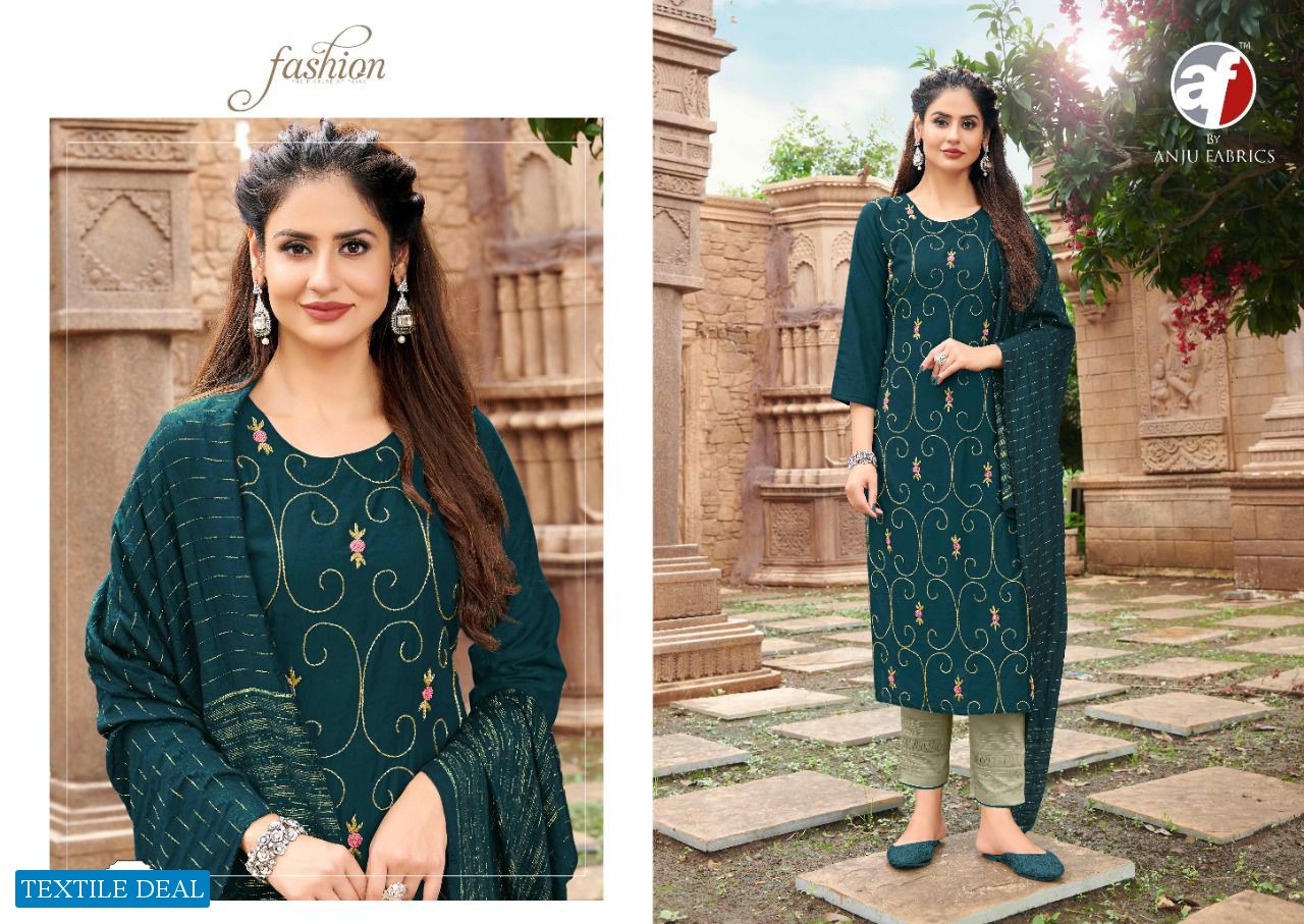 Anju Ghungat Vol-2 Wholesale Full Stitched Kurti Pant And Dupatta