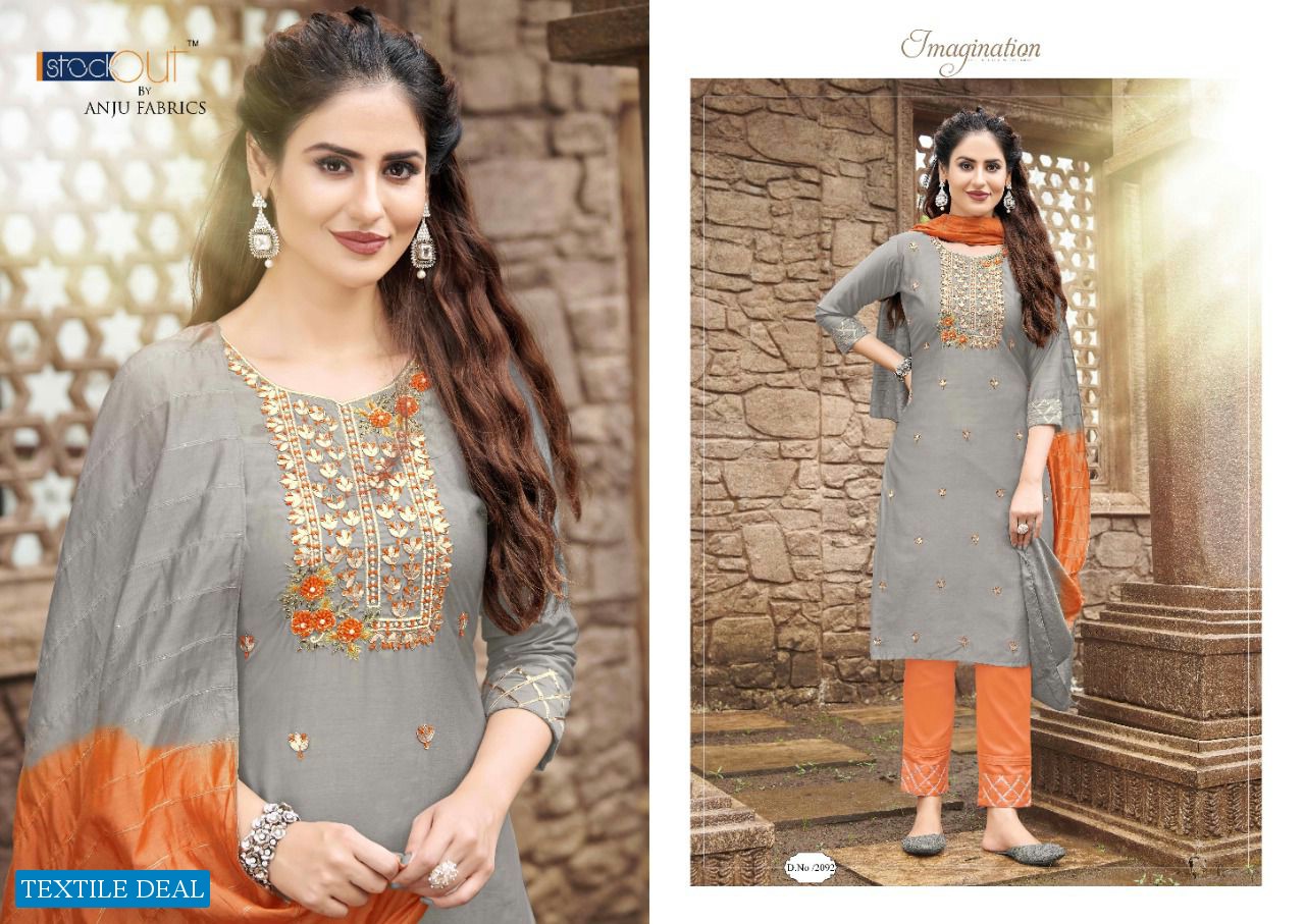 Anju Ghungat Vol-2 Wholesale Full Stitched Kurti Pant And Dupatta