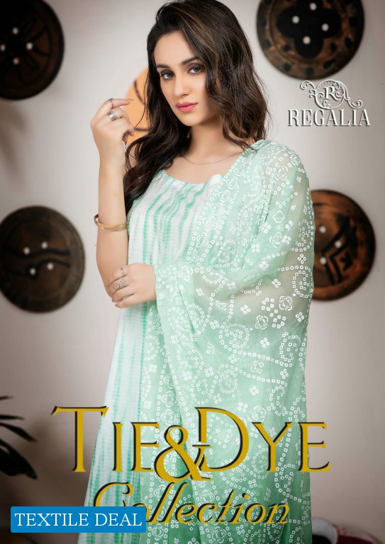 Regalia Tie & Die Wholesale Printed Cambric Collection Wholesale Pakistani Concept Dress