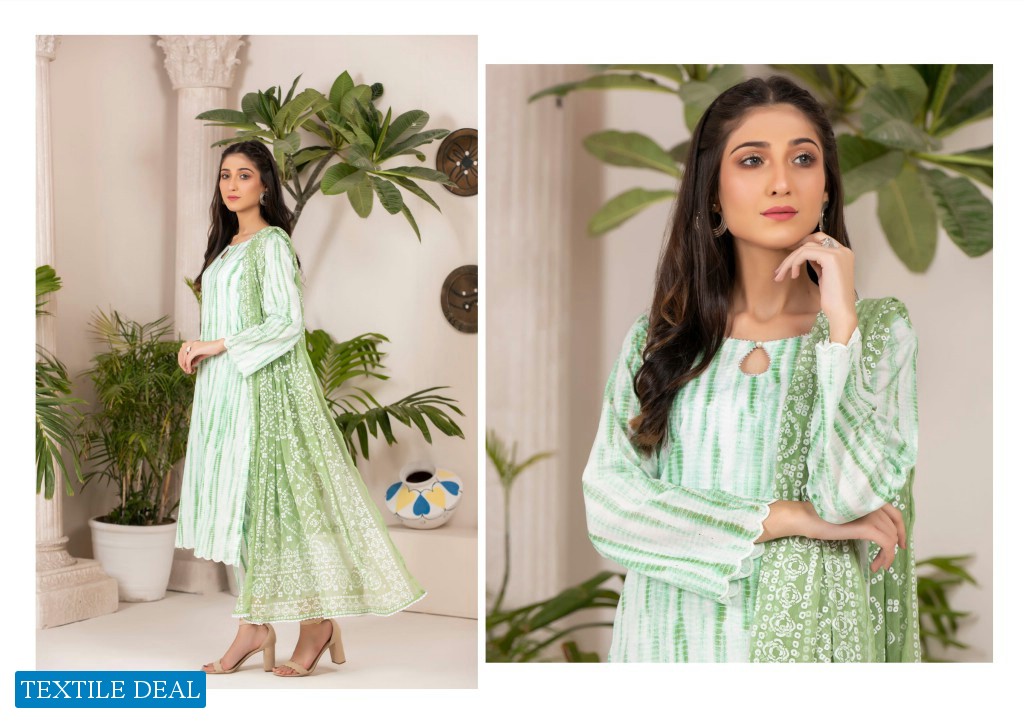 Regalia Tie & Die Wholesale Printed Cambric Collection Wholesale Pakistani Concept Dress