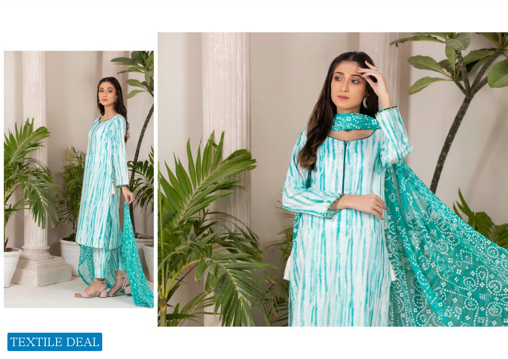 Regalia Tie & Die Wholesale Printed Cambric Collection Wholesale Pakistani Concept Dress