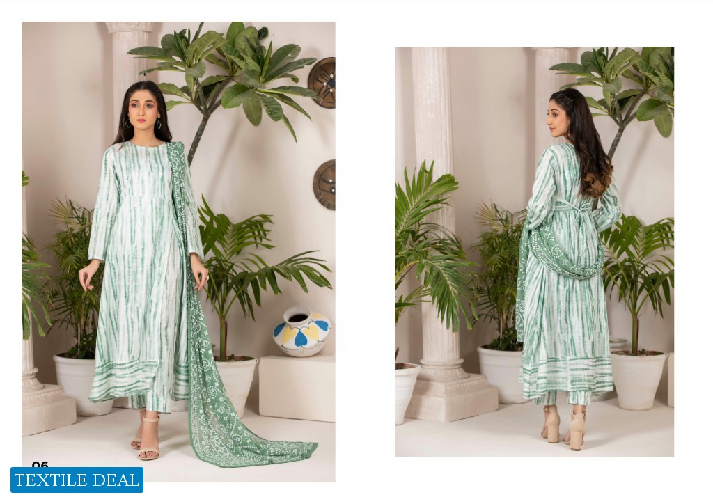Regalia Tie & Die Wholesale Printed Cambric Collection Wholesale Pakistani Concept Dress