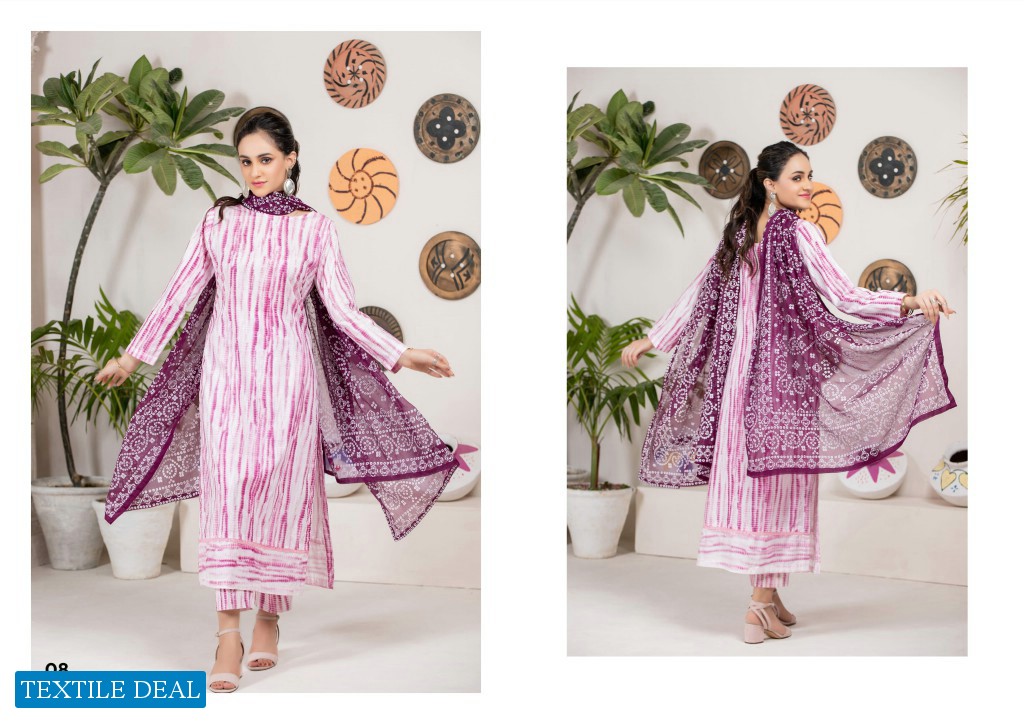 Regalia Tie & Die Wholesale Printed Cambric Collection Wholesale Pakistani Concept Dress