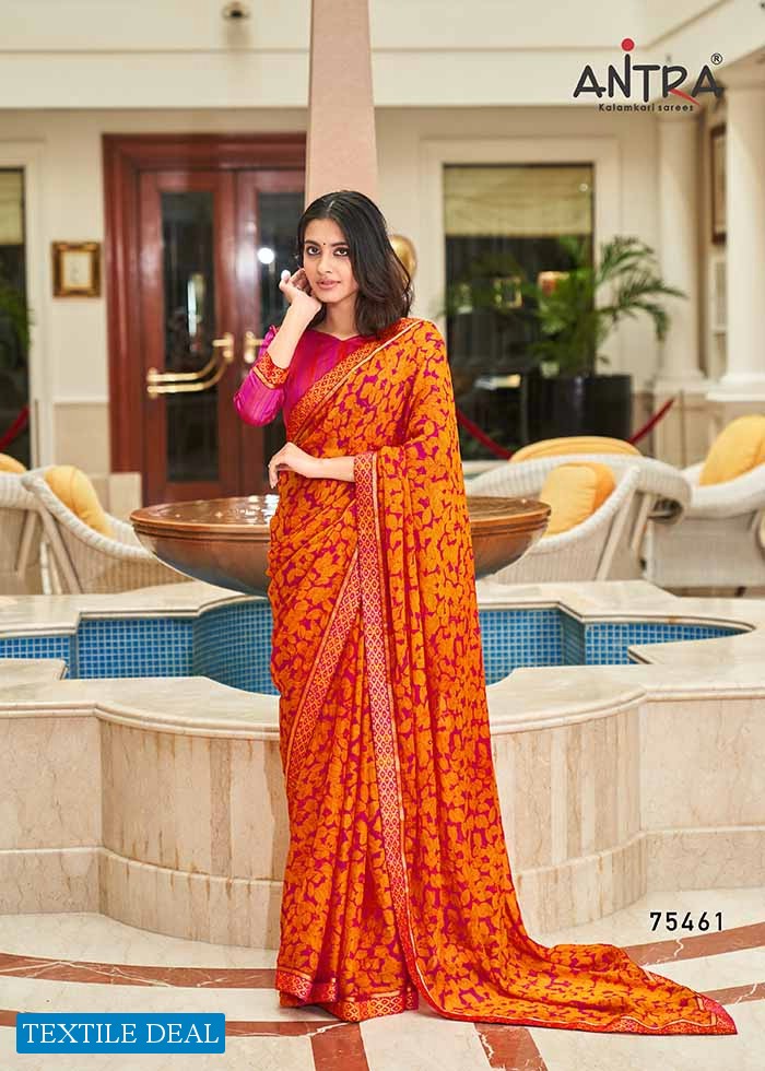 Antra Rose Beauty Vol-2 Wholesale Shahi Chiffon Indian Sarees