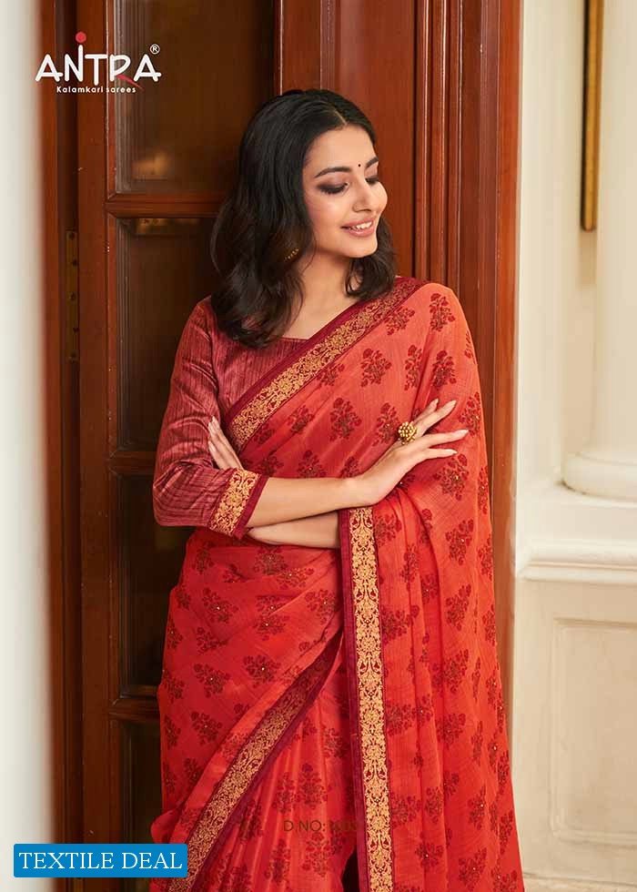 Antra Rose Beauty Vol-2 Wholesale Shahi Chiffon Indian Sarees