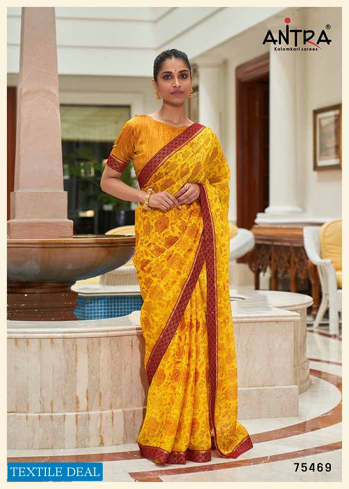 Antra Rose Beauty Vol-2 Wholesale Shahi Chiffon Indian Sarees