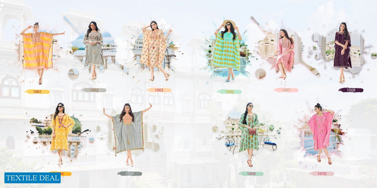 Kajal Cocktail Vol-1 Wholesale Kaftan Style Long Kurtis