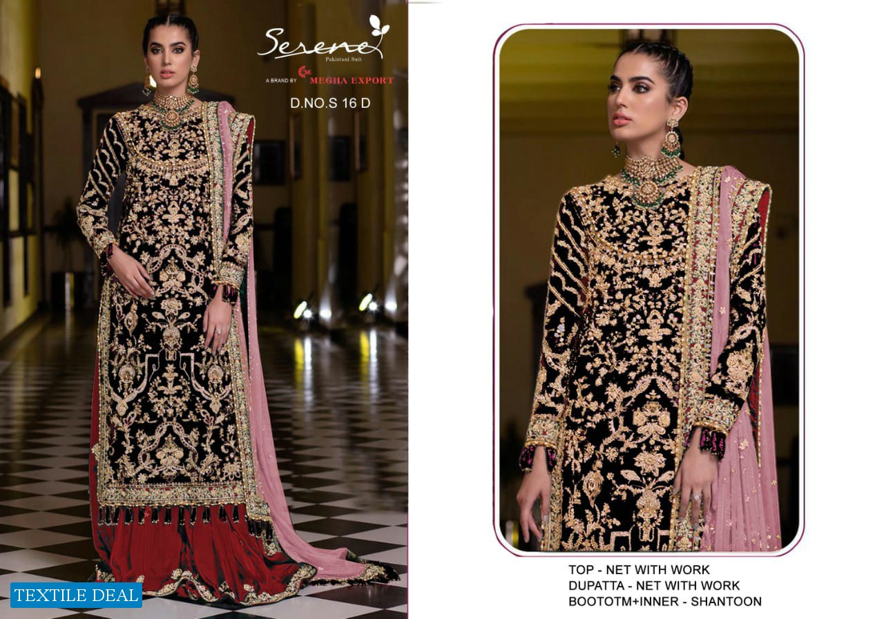 Serene S-16 Colour Wholesale Pakistani Concept Salwar Kameez