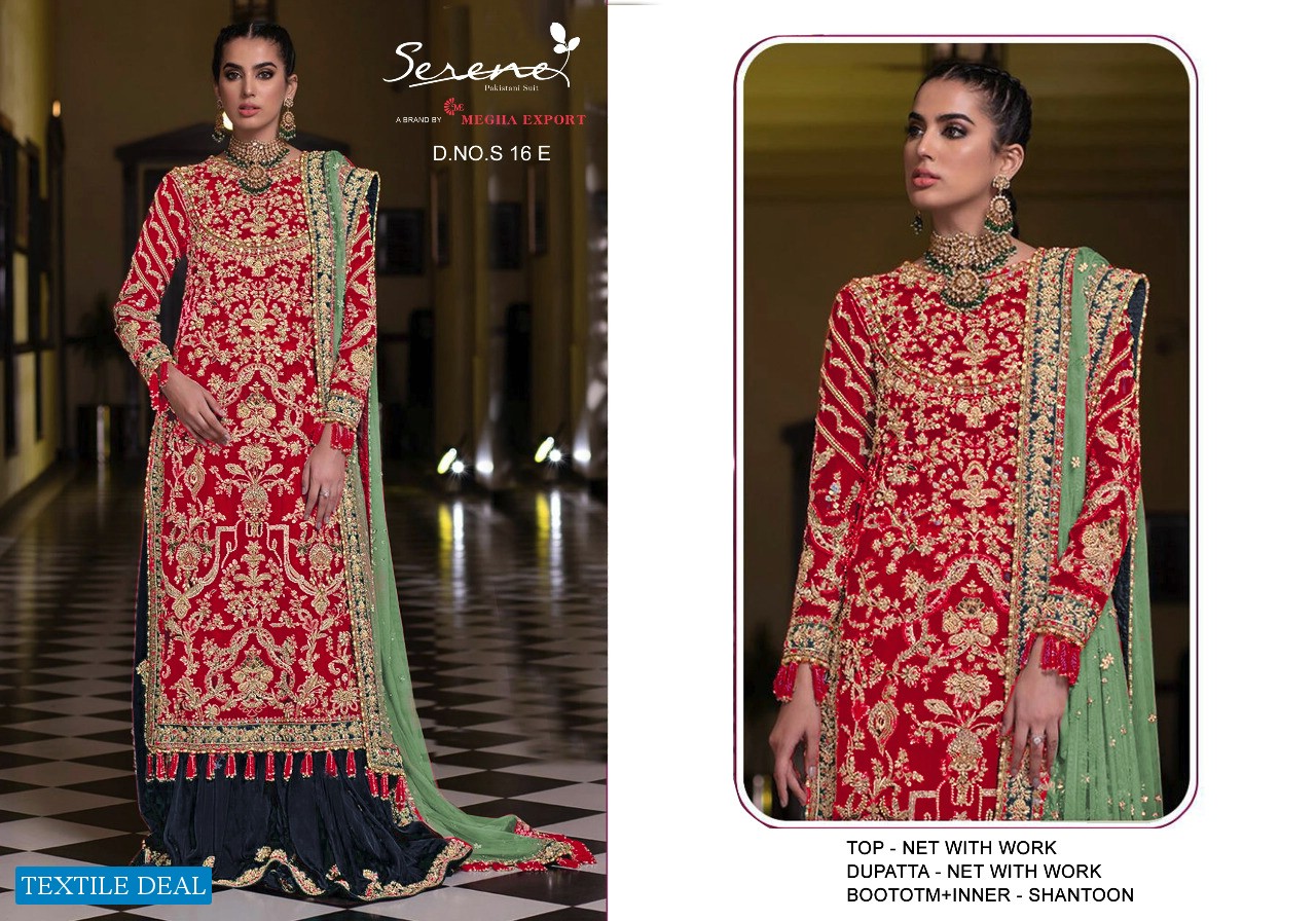 Serene S-16 Colour Wholesale Pakistani Concept Salwar Kameez