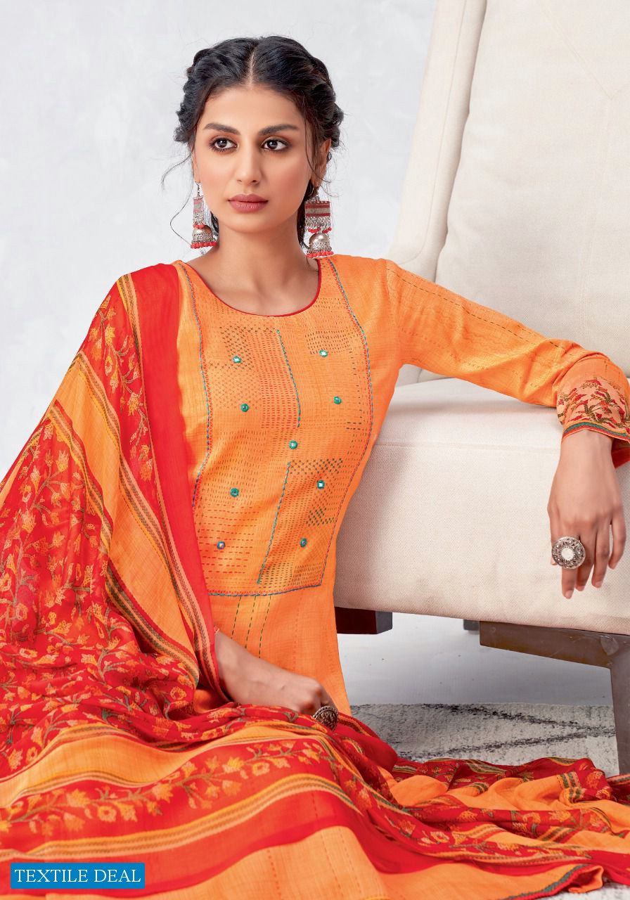 Suryajyoti Nirosha Vol-1 Wholesale Cotton Satin Dress Material