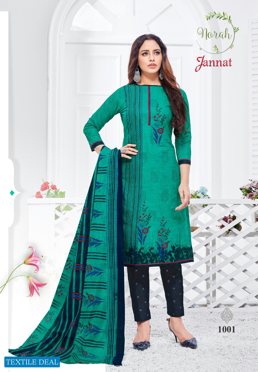 Norah Jannat Wholesale Pure Cotton Dress Material
