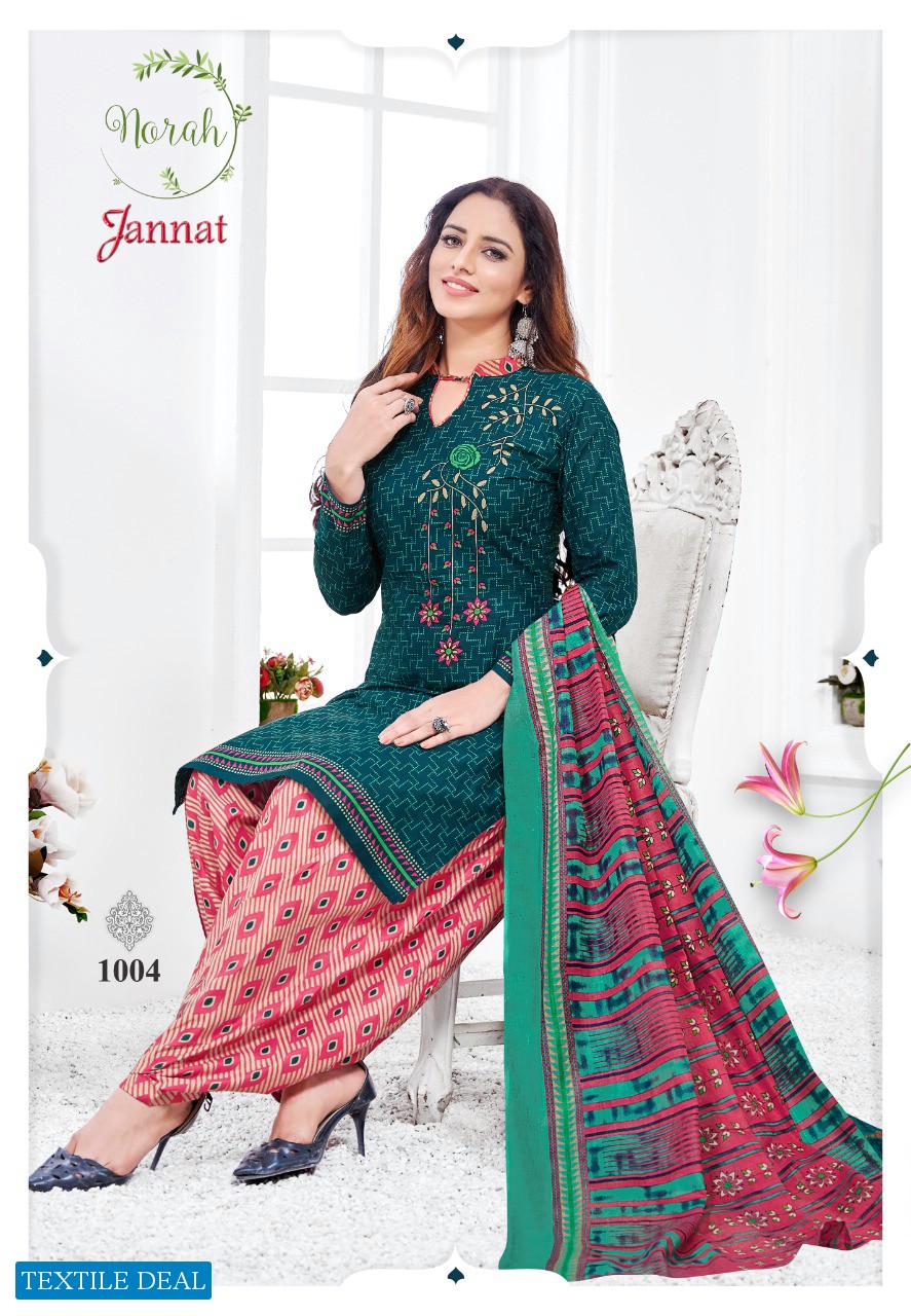 Norah Jannat Wholesale Pure Cotton Dress Material