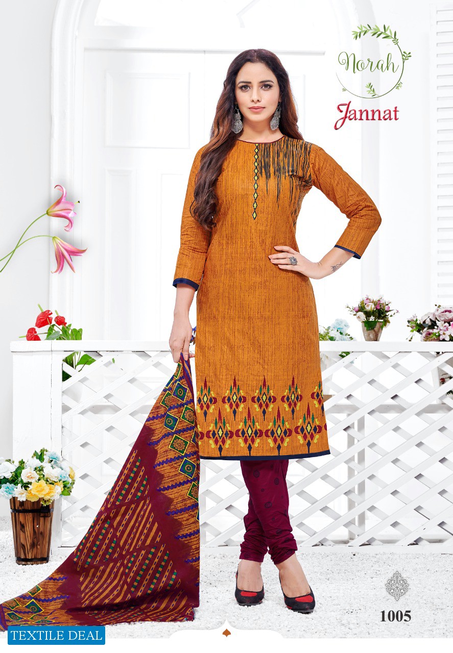 Norah Jannat Wholesale Pure Cotton Dress Material