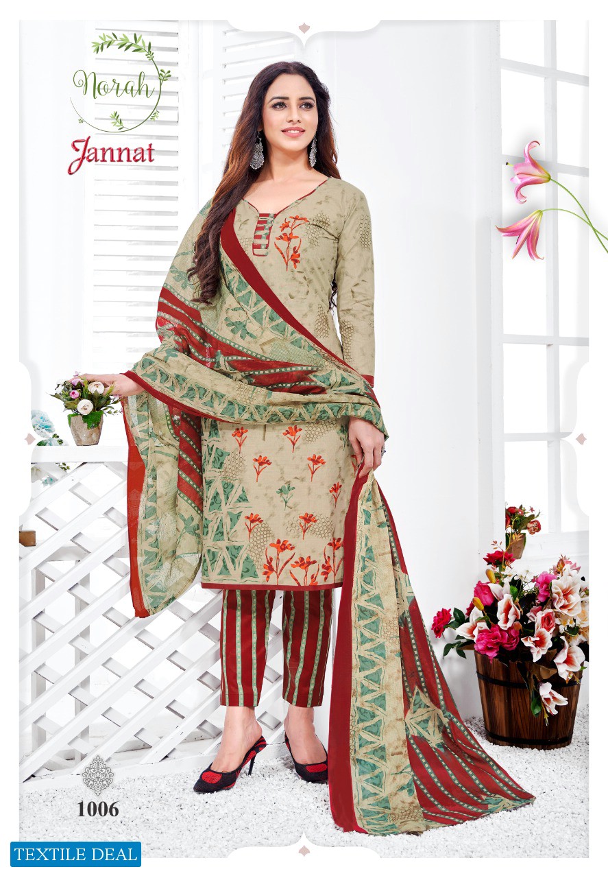 Norah Jannat Wholesale Pure Cotton Dress Material
