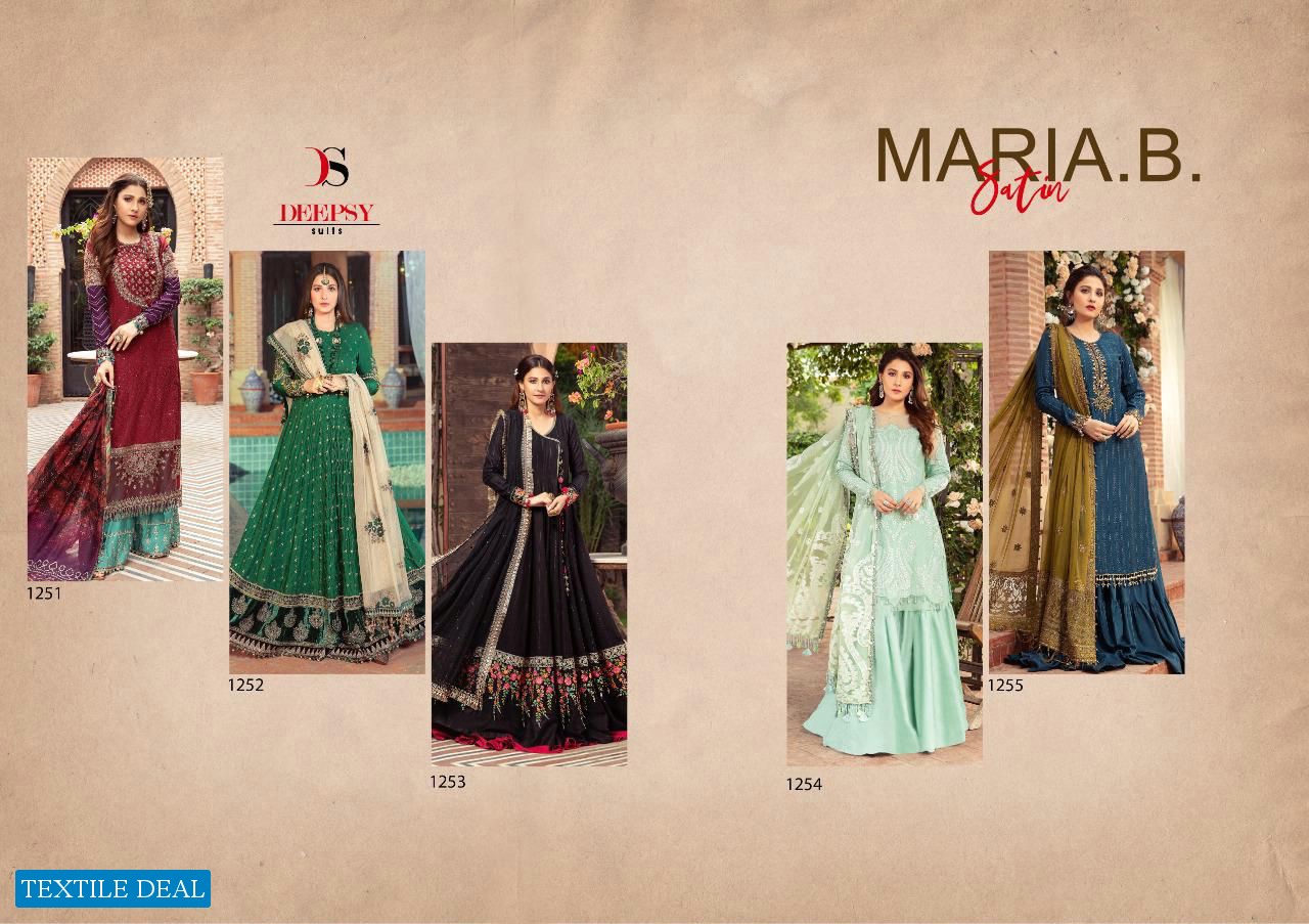 Deepsy Maria B Satin wholesale Pakistani Concept Dress