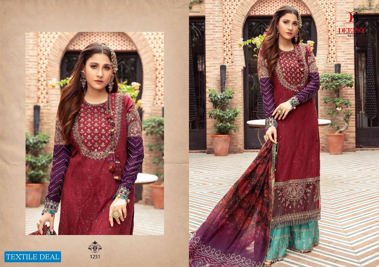 Deepsy Maria B Satin wholesale Pakistani Concept Dress