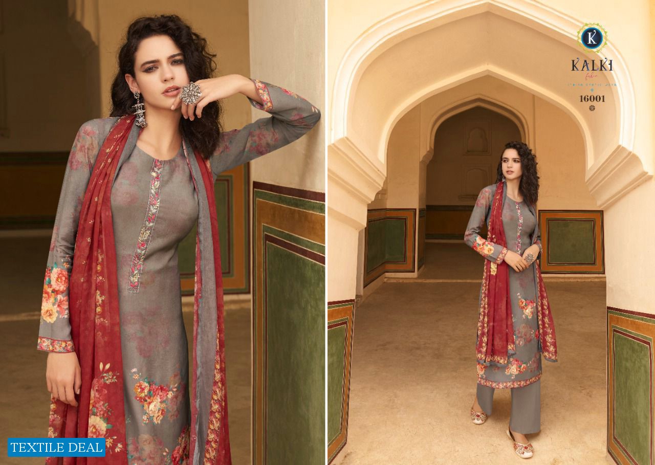 Kalki Infina Wholesale Pure Muslin Work Salwar Kameez
