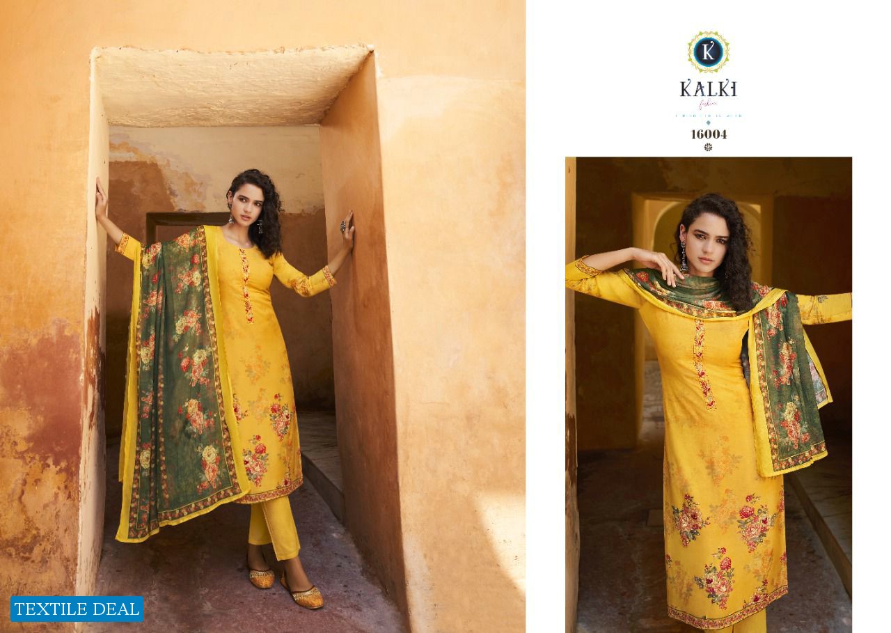Kalki Infina Wholesale Pure Muslin Work Salwar Kameez