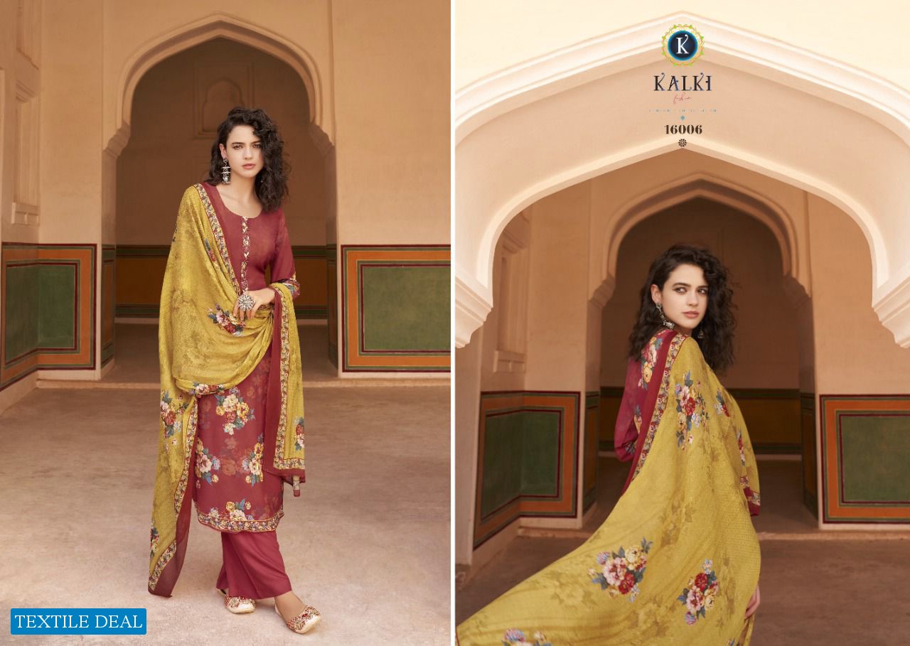 Kalki Infina Wholesale Pure Muslin Work Salwar Kameez