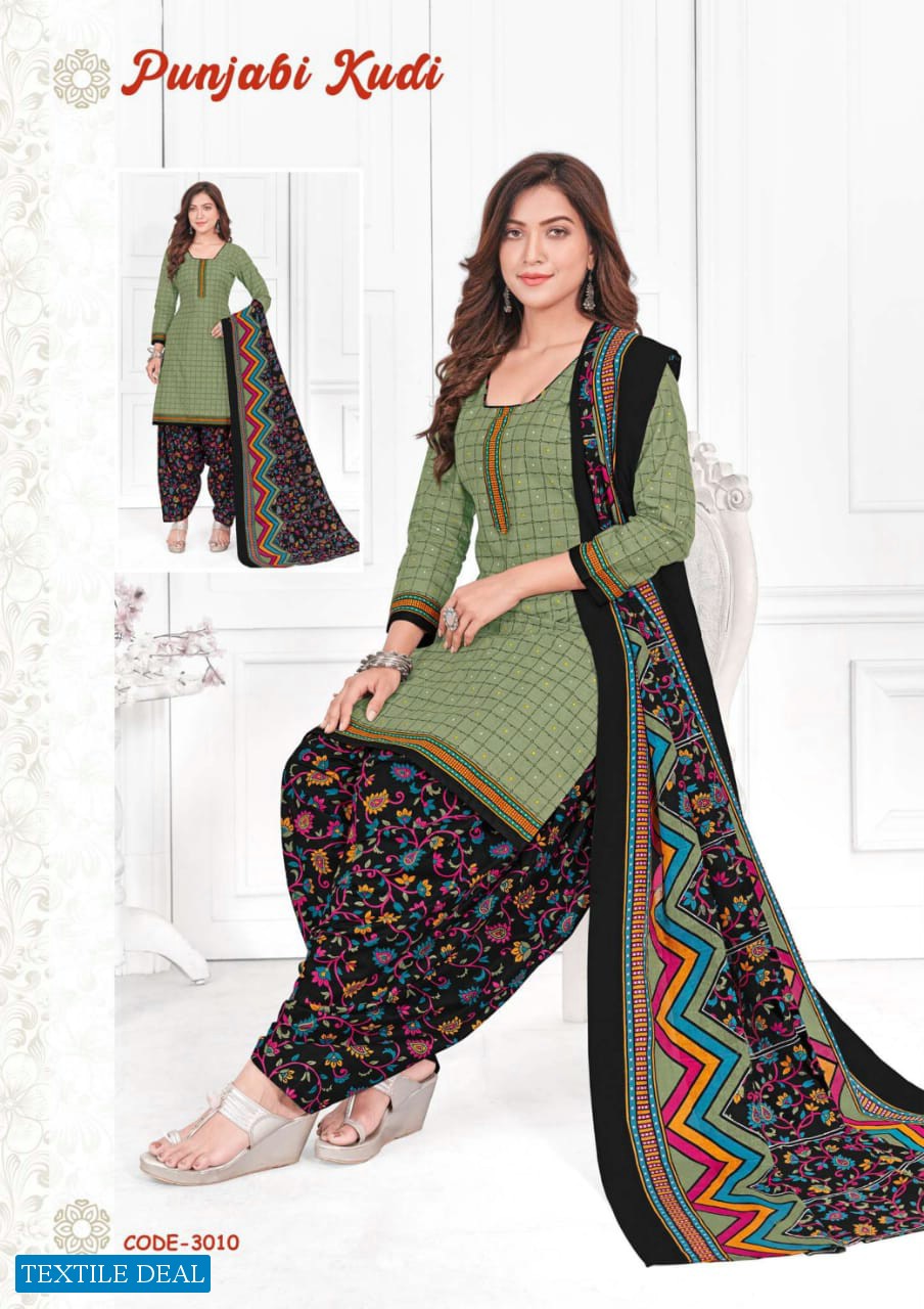 Madhav Punjabi Kudi Vol-3 Wholesale Patiyala Dress Material