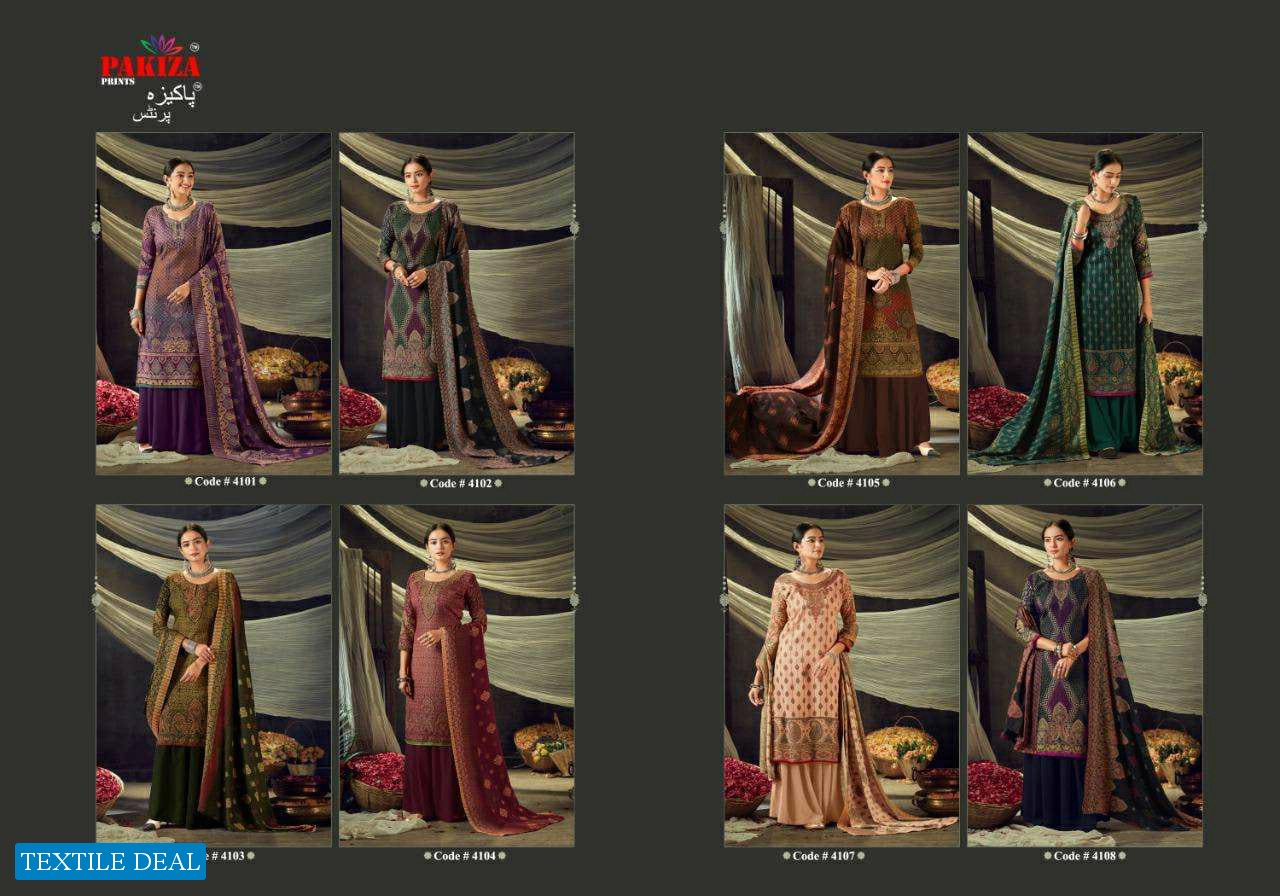 Pakiza Vol-41 Wholesale Pashmina Butti Fabrics Winter Dress Material