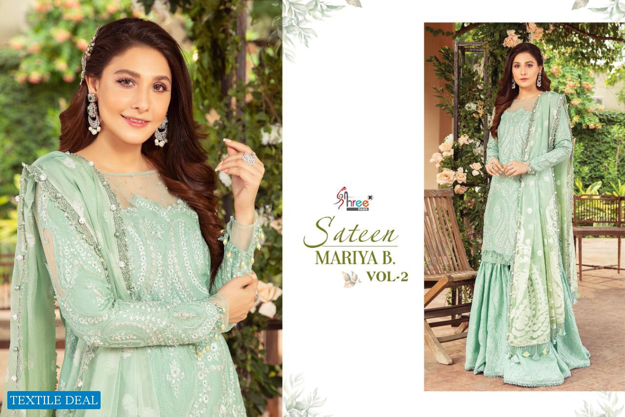 Sateen Mariya B Vol-2 Wholesale Pakistani Concept Dress