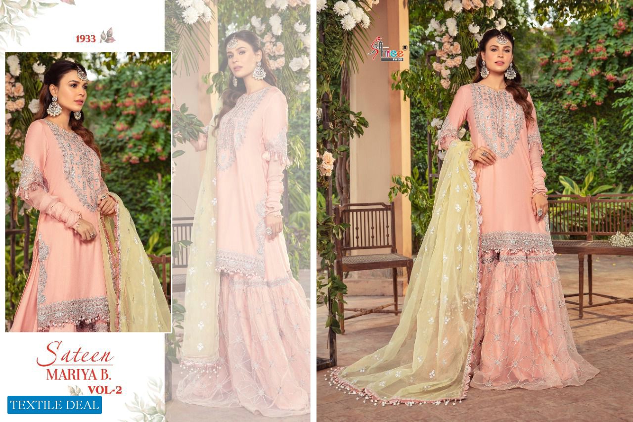 Sateen Mariya B Vol-2 Wholesale Pakistani Concept Dress