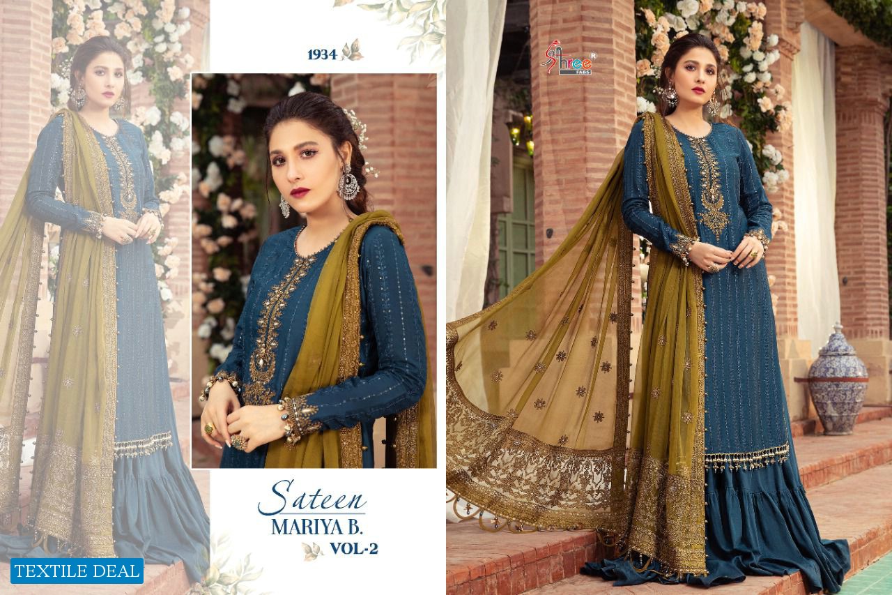 Sateen Mariya B Vol-2 Wholesale Pakistani Concept Dress