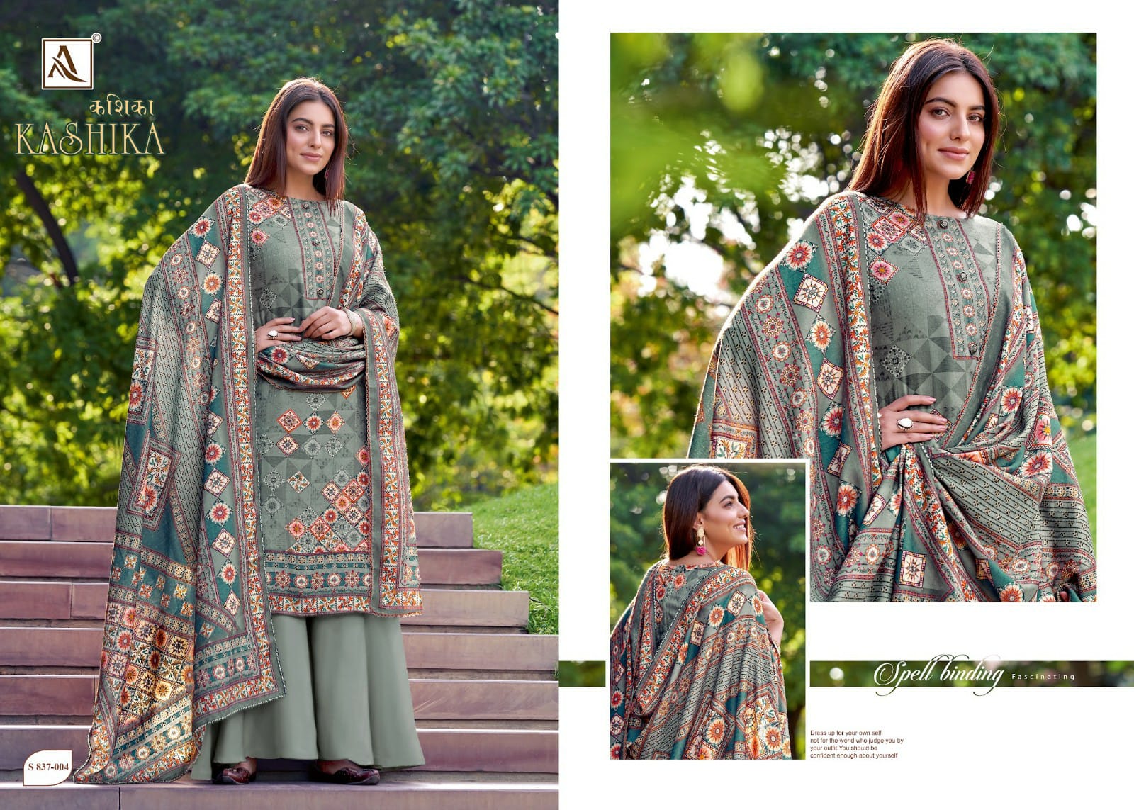 ALOK SUIT MAKE IN INDIA KASHIKA PURE WOOL PASHMINA ATTRECTIVE DIGITAL PRINT SALWAR SUIT