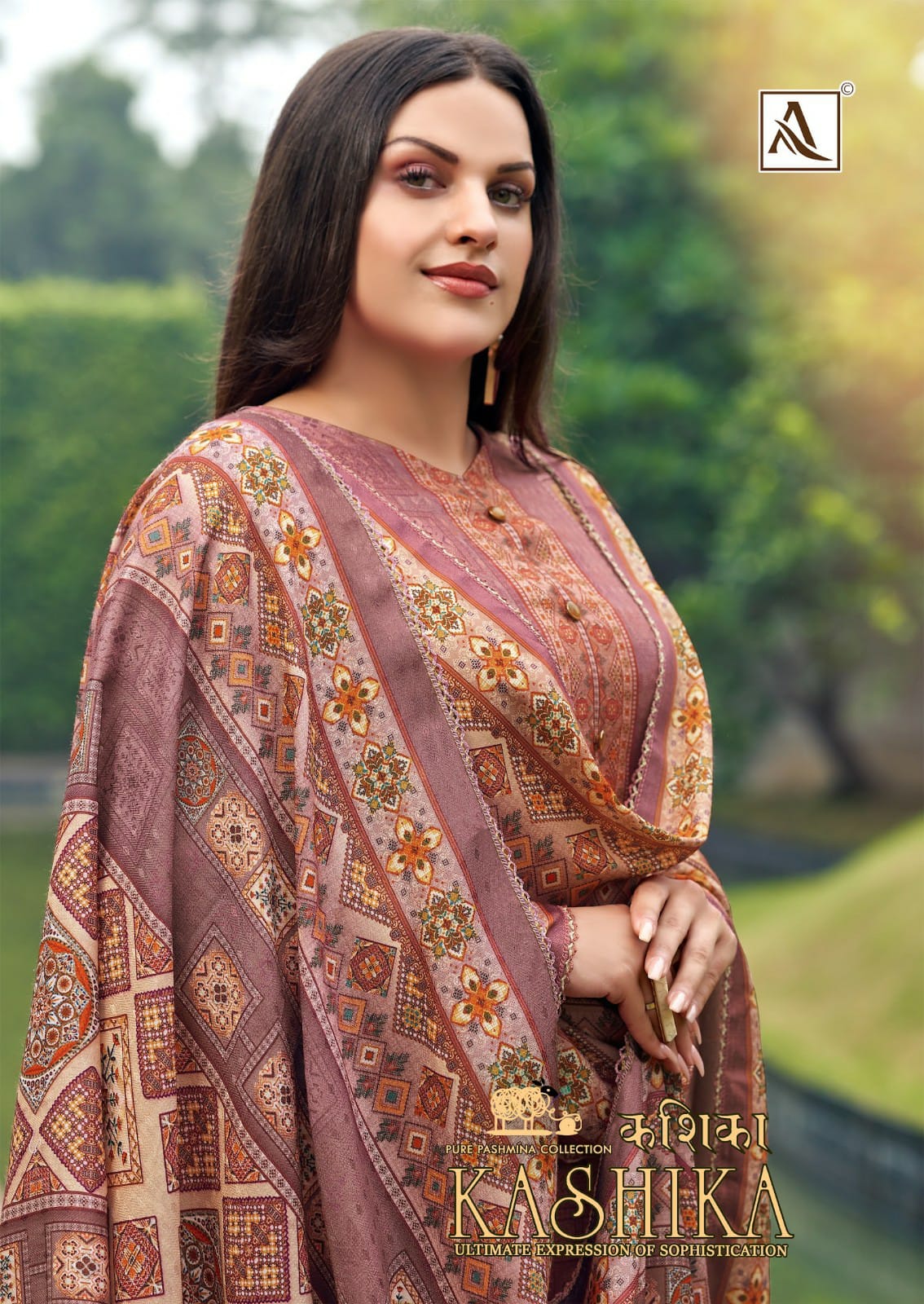 ALOK SUIT MAKE IN INDIA KASHIKA PURE WOOL PASHMINA ATTRECTIVE DIGITAL PRINT SALWAR SUIT
