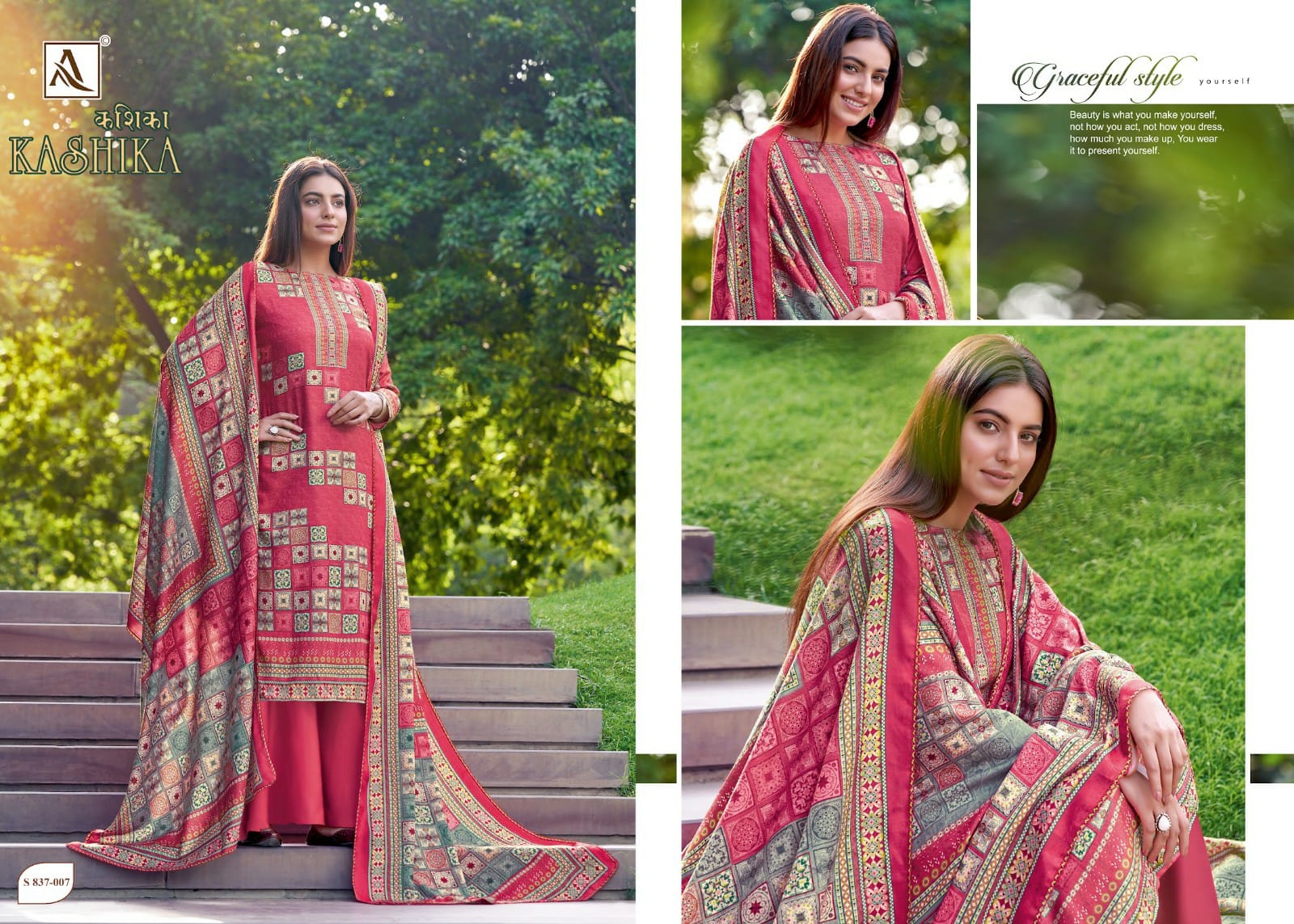 ALOK SUIT MAKE IN INDIA KASHIKA PURE WOOL PASHMINA ATTRECTIVE DIGITAL PRINT SALWAR SUIT