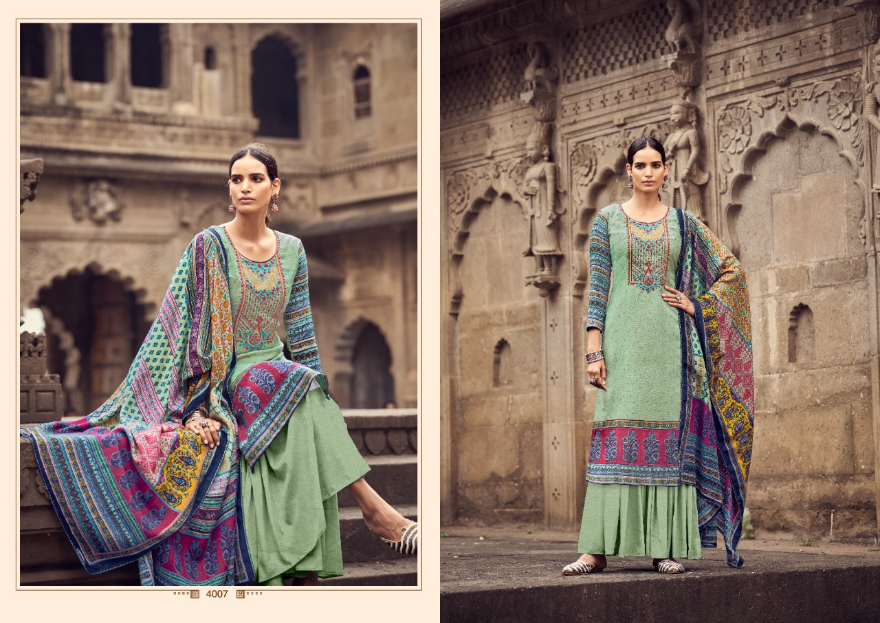 D C VOGUE SYRAA WOOL PASHMINA REGAL LOOK SALWAR SUIT CATALOG