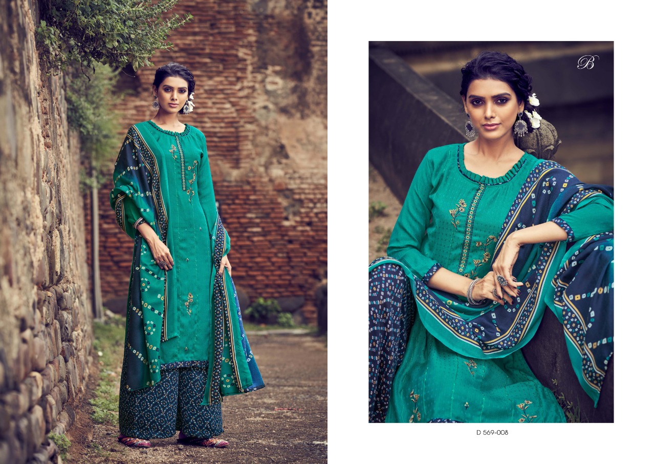 BELLIZA PRESENTS SIMORA  PASHMINA PRINTED STYLISH DESIGNER SALWAR SUITS COLLECTION