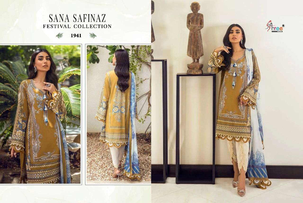 SANA SAFINAZ FESTIVAL BY SHREE FABS COTTON EMBROIDERY PAKISTANI DRESSES