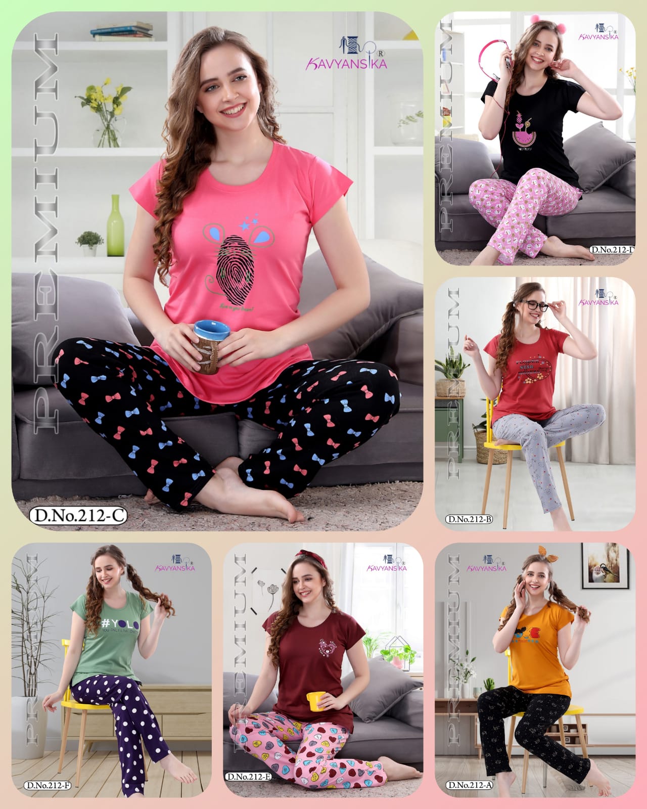 Kavyansika Night Suit Vol-212 wholesale Night Wear