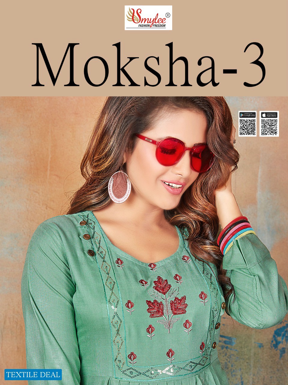 Smylee Moksha Vol-3 Wholesale Anarkali Long Kurtis