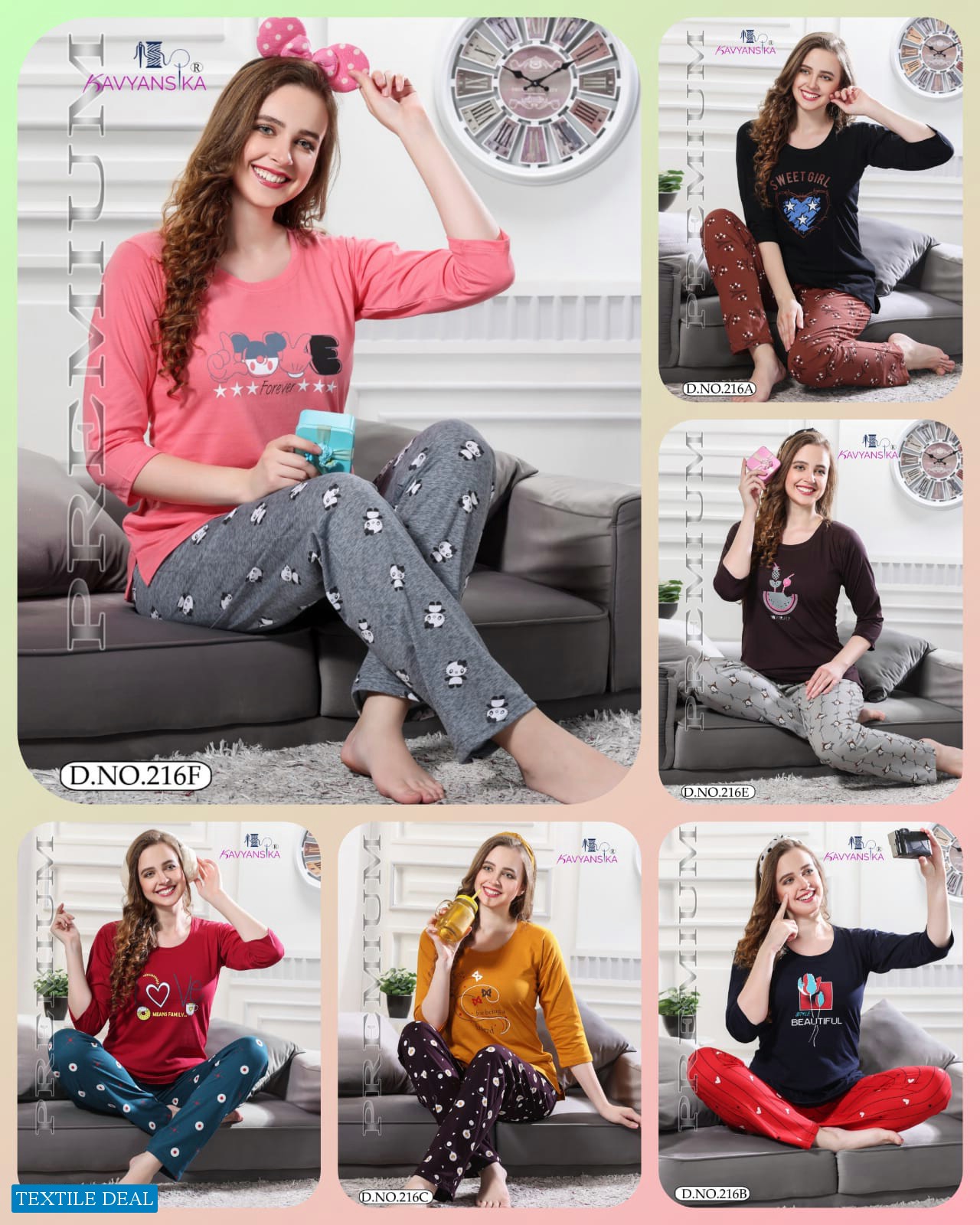 Kavyansika Winter Vol-216 wholesale Night Dress