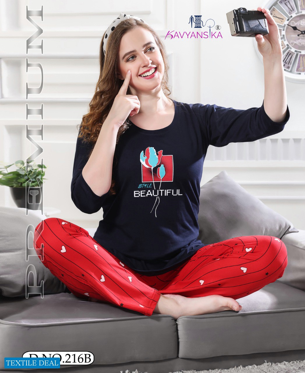 Kavyansika Winter Vol-216 wholesale Night Dress