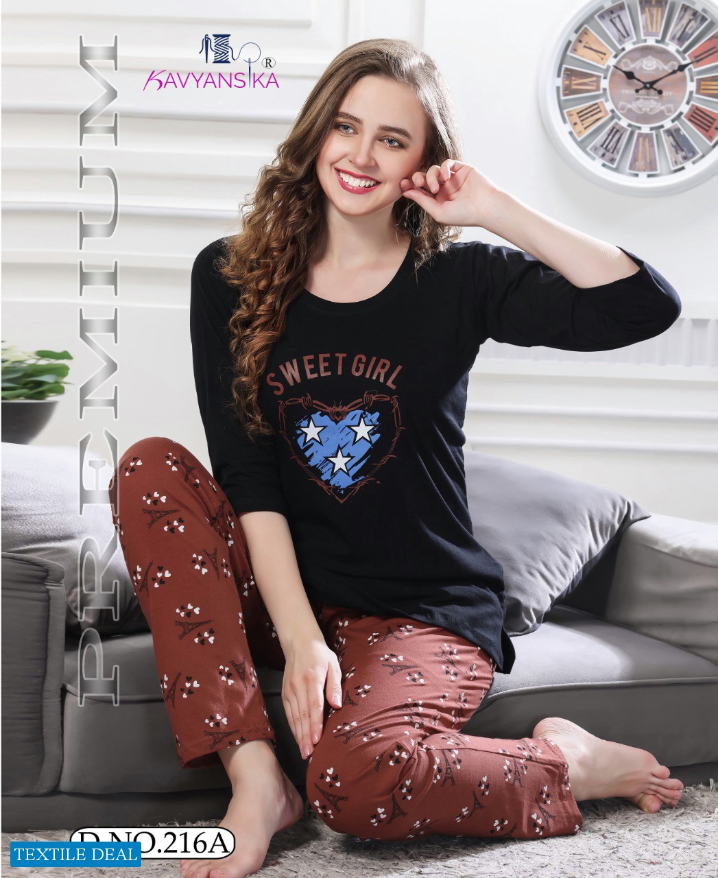 Kavyansika Winter Vol-216 wholesale Night Dress