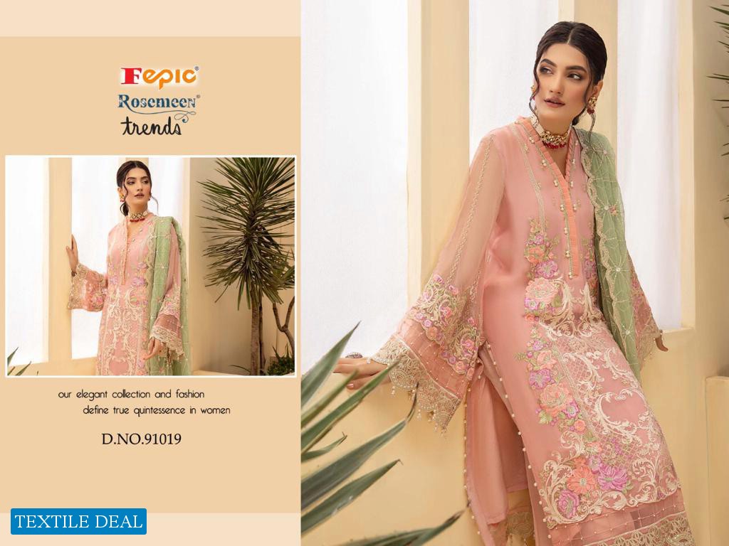 FEPIC ROSEMEEN TRENDS ELEGANT LOOK PAKISTANI FANCY SALWAR KAMEEZ