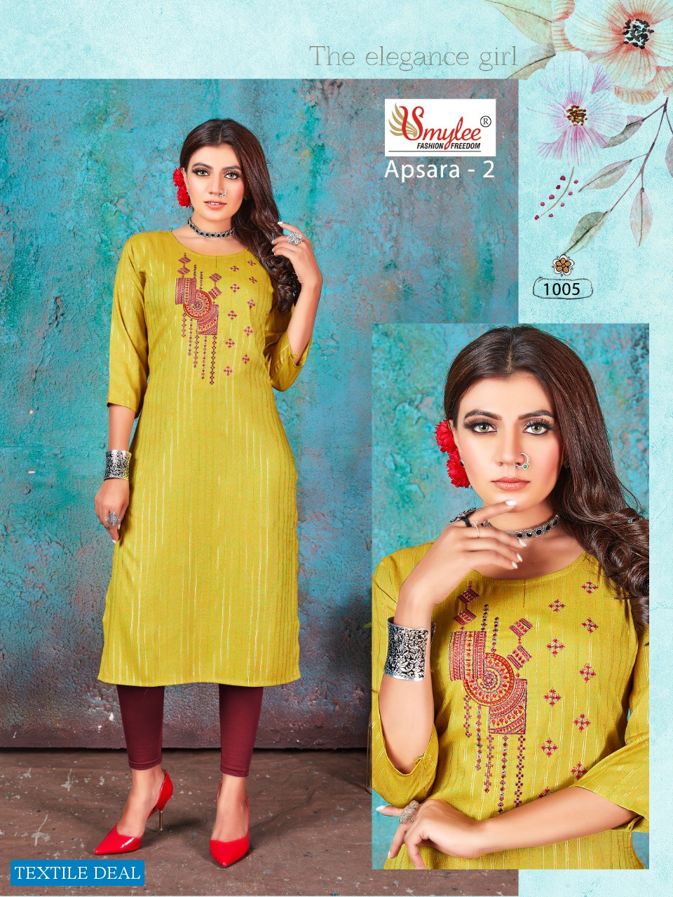 Smylee Apsara Vol-2 Wholesale Heavy Linen Kurtis