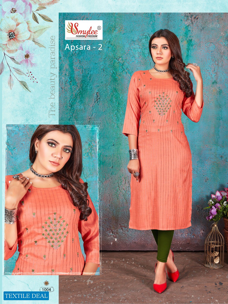 Smylee Apsara Vol-2 Wholesale Heavy Linen Kurtis