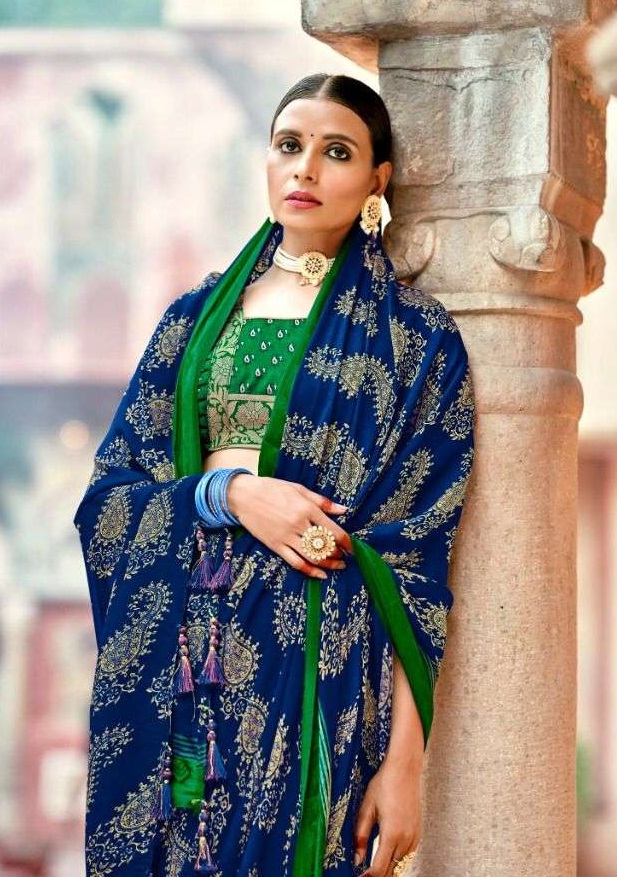 5D KARISHMA VOL 2 CRAPE GEORGETTE PRINTED CLASSY LOOK FANCY SAREES