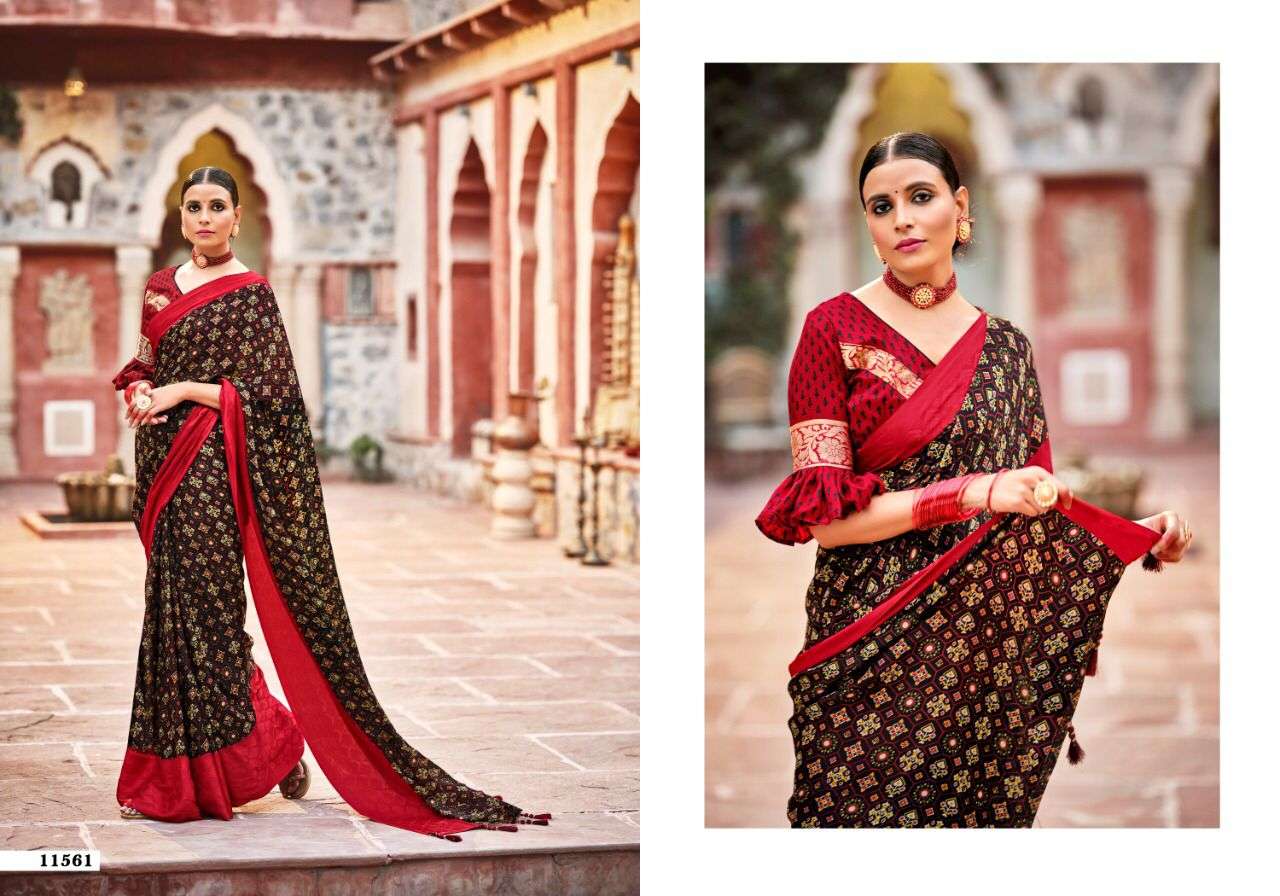 5D KARISHMA VOL 2 CRAPE GEORGETTE PRINTED CLASSY LOOK FANCY SAREES