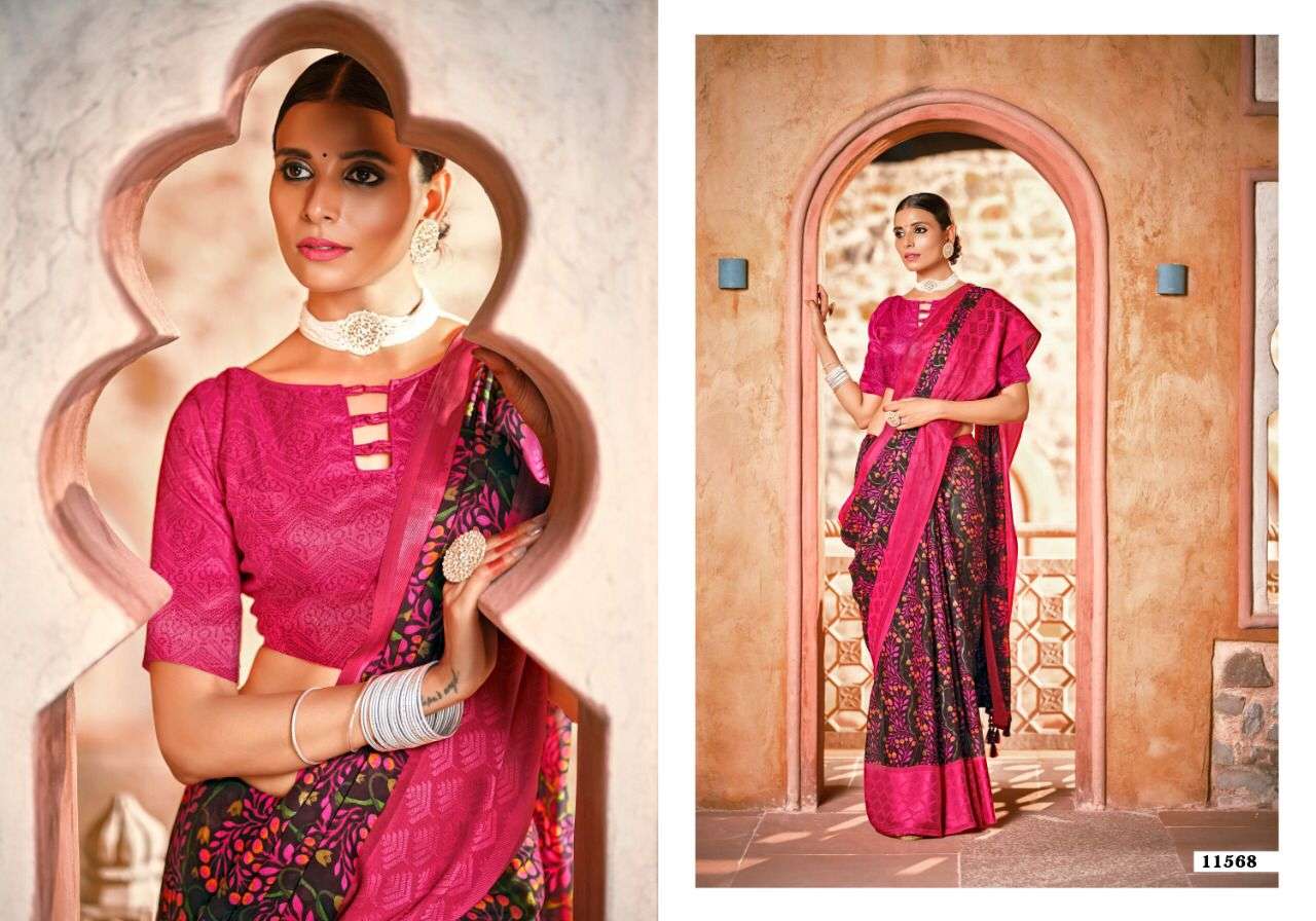 5D KARISHMA VOL 2 CRAPE GEORGETTE PRINTED CLASSY LOOK FANCY SAREES