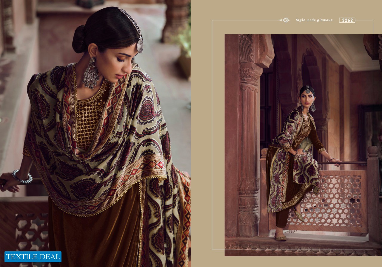 MEERA CHARMY PRESENT GLAMOUR VELVET EMBROIDERY WINTER GARAM SUITS